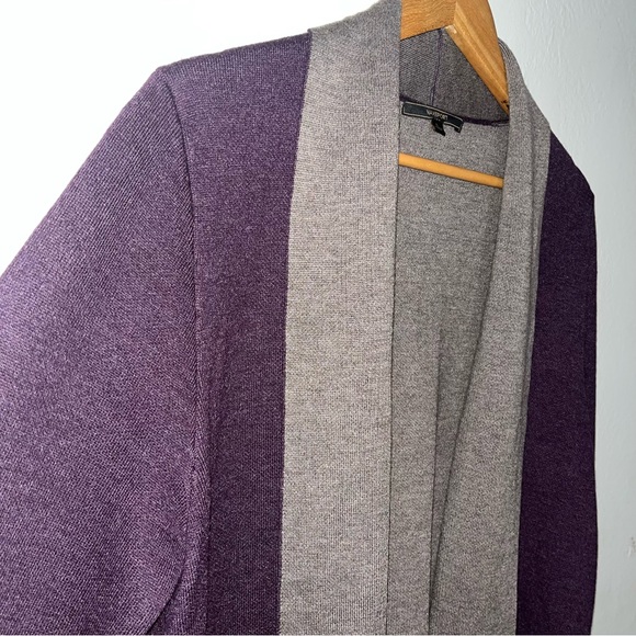 BCBG MAX Sport Open Front Cardigan Duster Sweater coat Sz L - Picture 7 of 7